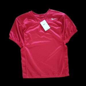 NWT NIKE PRACTICE BIG KIDS FOOTBALL JERSEY TEAM SCARLET Size L